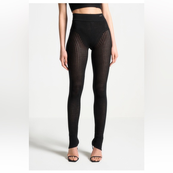Knitted contour stretchy leggings from Manière de voir - Picture 4 of 4